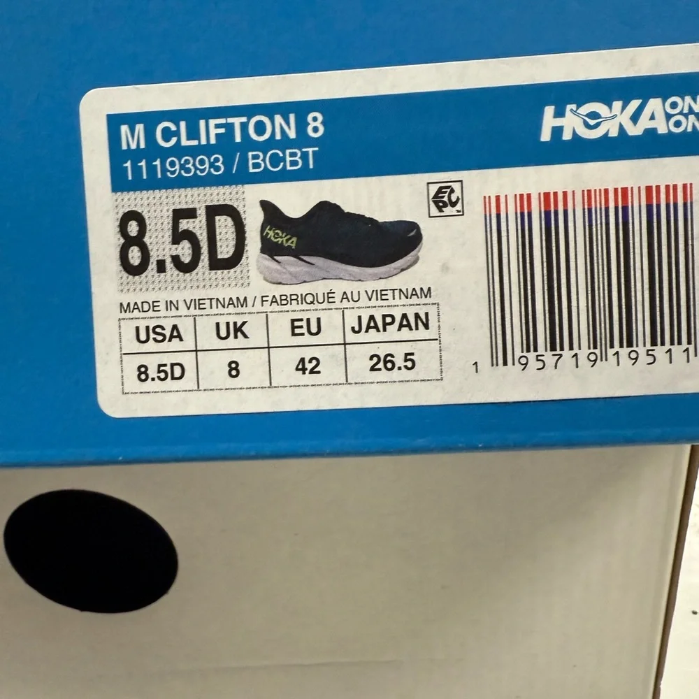 Hoka- Mens Clifton 8 - Picture 3 of 6